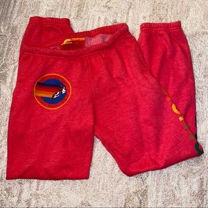 Aviator Nation Sweatpants - Neon Red
